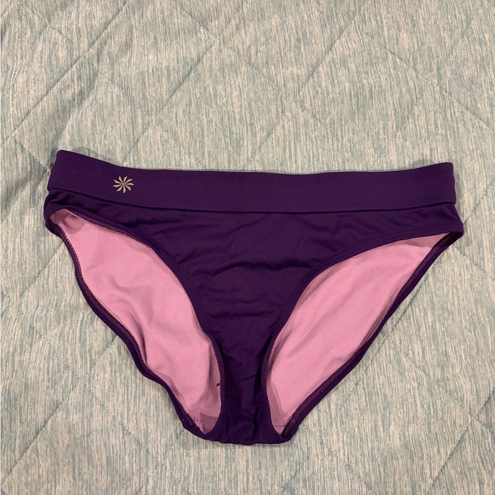 Athleta Bikini Bottoms - Purple Women's Swim Bottom, Size Small, Great Condition
